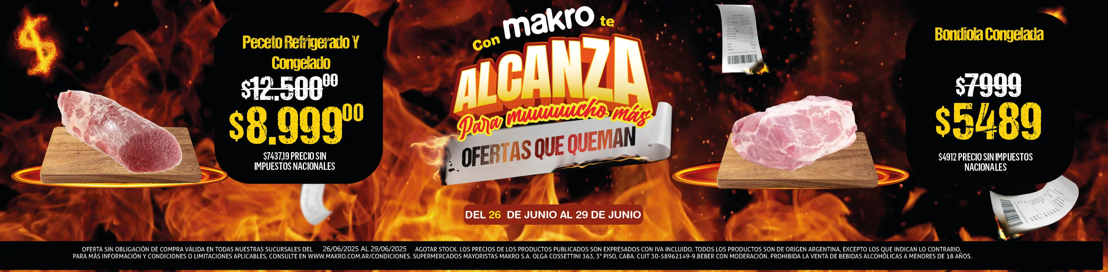 Oferta en carnes de Mayorista Makro