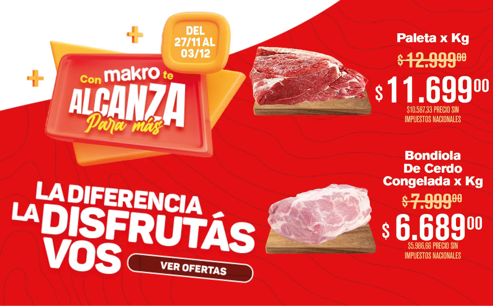  oferta en paleta y bondiola 