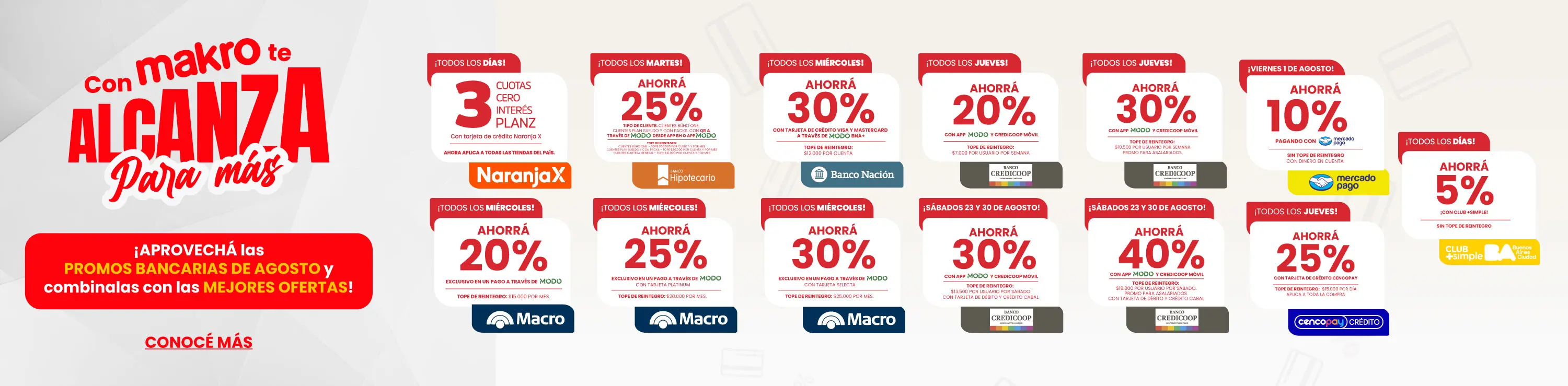 Promos bancarias JUNIO