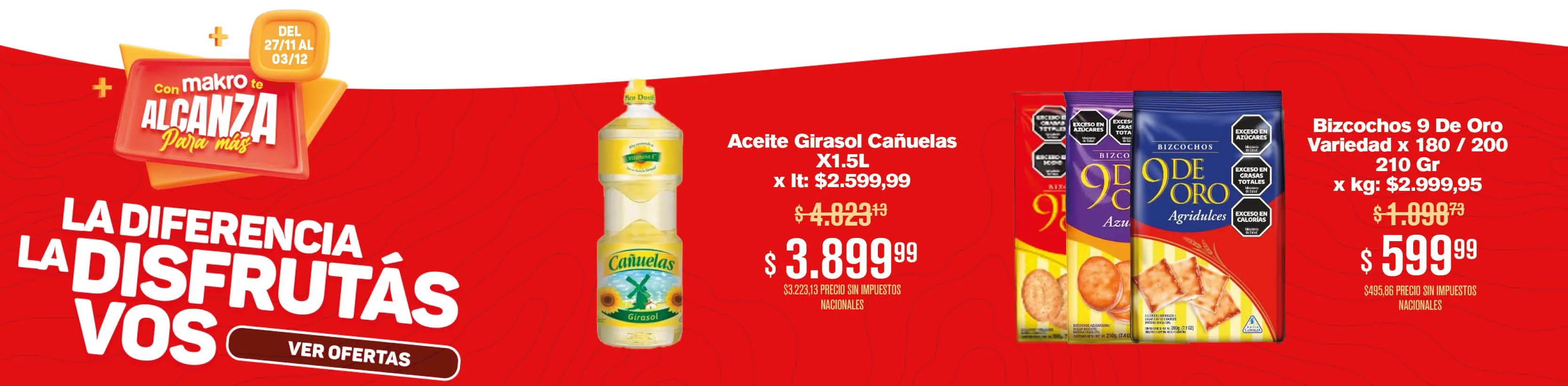  Oferta en aceite y galletas 