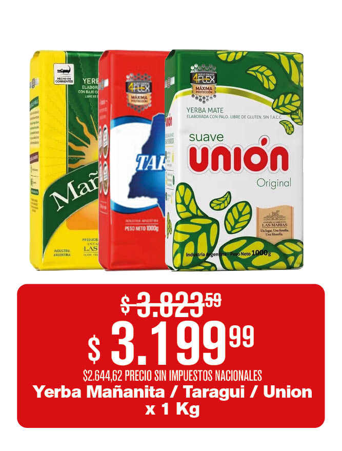  Oferta yerba 